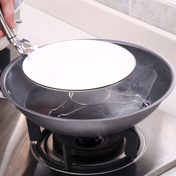 南北朝 家用厨房高压锅不锈钢三脚蒸馒头蒸饭架隔水隔热电饭煲蒸笼架