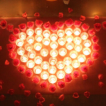 物有物语 求婚道具 情人节七夕礼物浪漫蜡烛套餐创意生日蜡烛表白心形