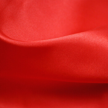 珍雪绒大红色布料喜事揭幕色丁布婚庆红布红绸布面料金丝绒布 红布料l