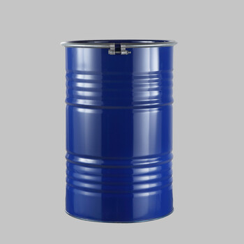 200l开口大铁桶化工桶全新铁桶170公斤铁桶储物油桶 开口蓝色