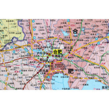 安徽省地图 套封折叠图 约1.1*0.8m 全省交通政区 星球社分省系列