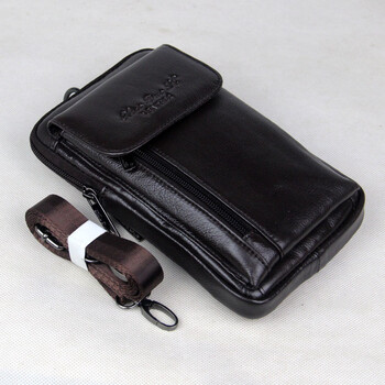 真皮手机包男新款真皮手机包 斜挎 男 华为x2 m2 7寸平板手机包斜跨