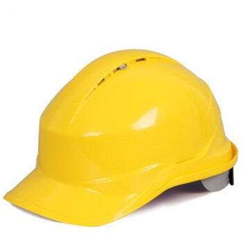 透气安全帽工地施工领导建筑工程国标劳保安全头盔防撞帽印字 黄色