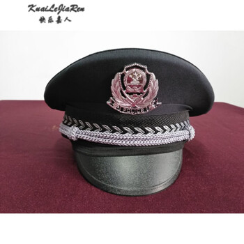 快乐嘉人儿童幼儿小警察道具帽子交表演警官帽子子六一幼儿园用 镂空