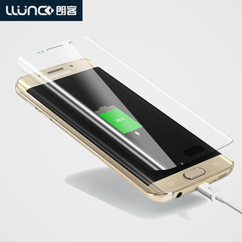 
                                        LLUNC 手机保护贴膜非钢化膜全屏覆盖软膜 适用于三星S6 edge+/G9280 高清前膜                