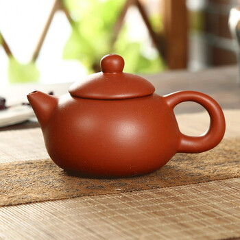 宜兴功夫茶壶 手把壶紫砂壶倒把西施壶 原矿朱泥茶具小茶壶 西施壶红