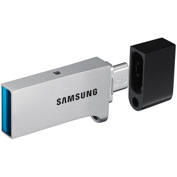 
                                        三星（SAMSUNG）DUO 64GB USB3.0 手机U盘 读150M/s 电脑、手机、车载U盘 金属银                