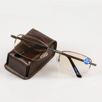 防蓝光折叠老花镜 金婚高档防紫外线抗辐射老花眼镜8637  250度