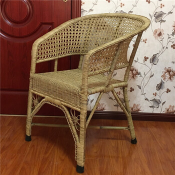 竹椅子靠背休闲植物藤椅家用藤条办公垫子睡椅躺椅圆凳办公室椅子手工