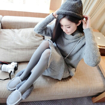 春秋天鹅绒薄款防勾丝连裤袜中厚灰色肉色丝袜黑连体长袜子美腿袜