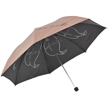 
                                        
                                                            天堂伞 三折彩胶丝印晴雨伞防紫外线太阳伞遮阳伞铅笔伞54cm*7骨 31020E肤色                