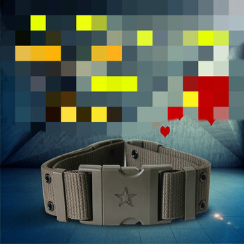 07编织外腰带 迷彩作训腰带尼龙帆布武装带军迷战术训练腰带 陆款小号