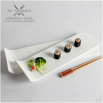 同光陶瓷长方形平板甜品盘平盘鸡翅海鲜寿司摆盘蛋糕盘西餐盘装点盘子白瓷餐具酒店餐具10寸广大长方盘 图片价格品牌报价 京东