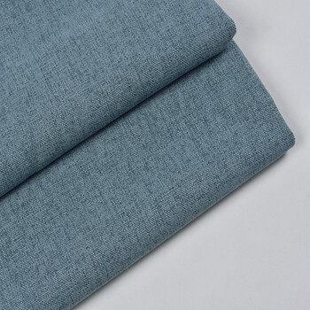 加厚亚麻沙发布料纯色棉麻面料抱枕坐垫软包背景桌布diy 13#蓝灰色