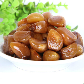 公蜂 门头沟特产 韭园酱菜 散装 酱蒜瓣 大蒜瓣 500g 酱香浓郁