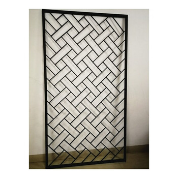 铁艺隔断屏风玄关客厅落地镂空雕花窗简约创意装饰格栅 定制专拍!