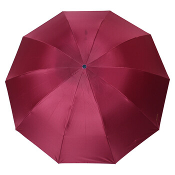 
                                        
                                                            天堂伞 三折黑胶晴雨伞防晒太阳伞遮阳伞加大经典商务伞61cm*10骨 33188E2#酱红                