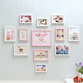 12框心形时尚照片墙相框组合 12框组合