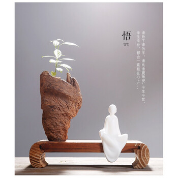 新中式禅意家居装饰品创意家居客厅书房电视柜玄关陶瓷工艺品摆件