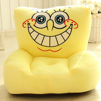 晓梦雅 小沙发卡通迷你可爱单人可拆洗 黄色 海绵宝宝