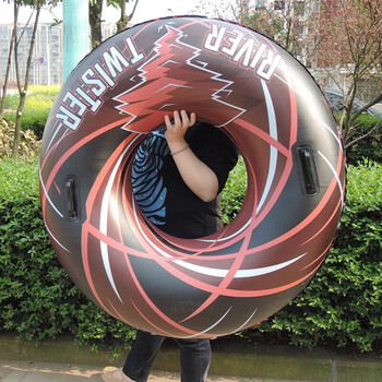 大号加厚男女游泳圈 胖子充气救生浮圈 把手冲浪坐圈 游泳圈 脚踩打