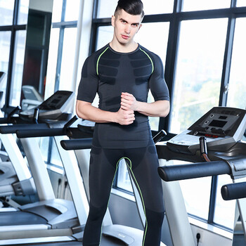 紧身衣男士运动服套装高弹透气速干t恤健身衣压缩衣压力服舒适轻便