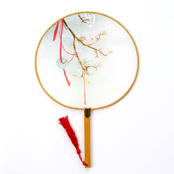 古典汉服女舞蹈扇复古宫廷扇子团扇刺绣中国风圆扇宫扇古代扇批发