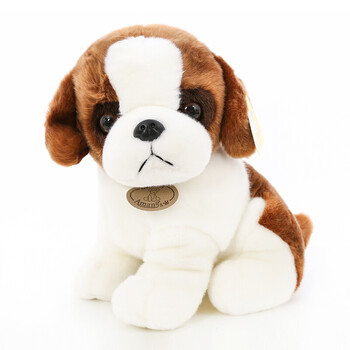 仿真圣伯纳狗狗毛绒玩具小狗布娃娃狗玩偶儿童礼物女生 如图 坐高38