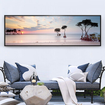 酷欧巴 客厅装饰画现代简约大气沙发背景墙挂画北欧手绘壁画抽象油画