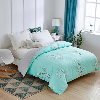 红瑞 单人纯棉被罩被套单件 160*210cm 1.2/1.35米床 休闲时光