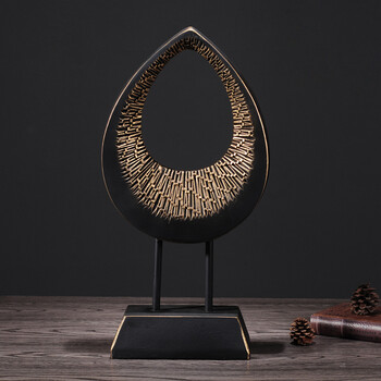 树脂摆件大气客厅玄关酒柜装饰品办公室服装店咖啡厅创意摆设创意家居