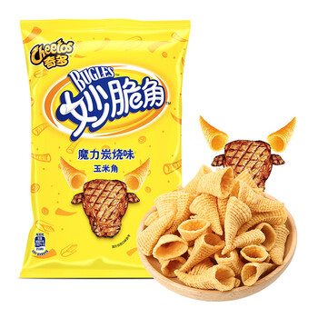 奇多（Cheetos）零食休闲食品妙脆角魔力炭烧味（玉米角）65g百事食品