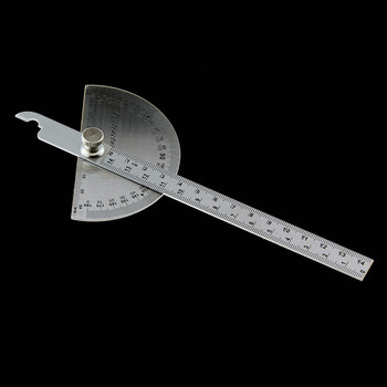 不锈钢角度尺量角器多功能角度规180度角尺测量工具木工量尺 90*150单