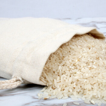 帆布袋定制纯棉大米袋棉布袋抽绳束口袋米袋子面粉袋杂粮包装 30斤装