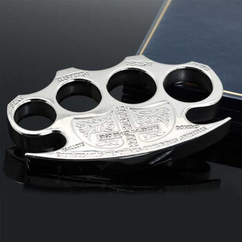 康斯坦丁地狱神探钛tc4黄铜四指指虎指扣拳刺防护自卫户外装备 银色