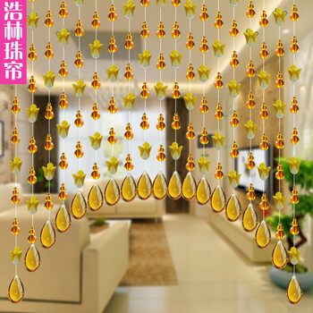水晶帘子白菜葫芦珠帘隔断卧室客厅装饰挂帘屏风玄关门帘新款成品