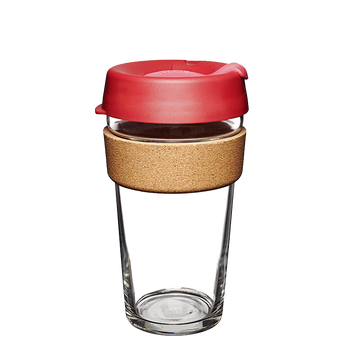 环保拼色木环玻璃水杯车载咖啡随行杯咖啡杯 热流 超大号/450ml