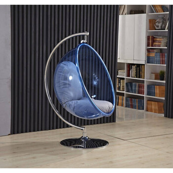 亚克力透明球形太空椅秋千吊椅球形椅圆形泡泡椅室内摇椅鸟巢吊篮