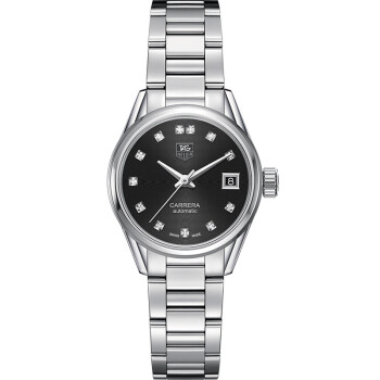 泰格豪雅（TAG Heuer）手表 卡莱拉女士系列镶钻自动机械女表WAR2413.BA0770