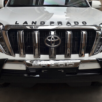 车缤纷适用于丰田霸道普拉多 机盖字标3d立体改装大号字母车标装饰