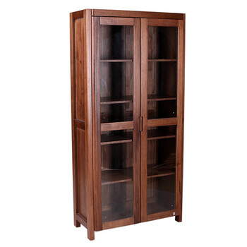 胡桃木全实木高低柜组合电视柜现代简约全实木客厅组合家具正传定制