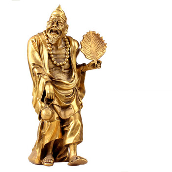 乔迁礼品摆件摆设办公室客厅持扇家居中式手持蒲扇济公办公桌店铺客厅