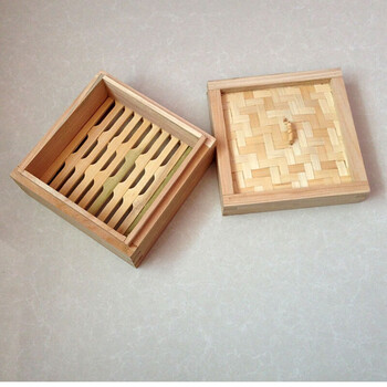 正方形蒸笼竹子木质蒸笼包子馒头蒸笼家用商用笼屉鲍鱼小笼包 笼和