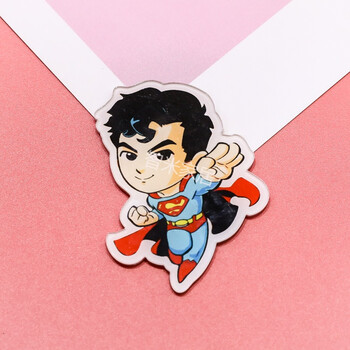 复仇者联盟胸针徽章漫威蜘蛛侠亚克力别针人蝙蝠侠可爱胸牌装饰 超人