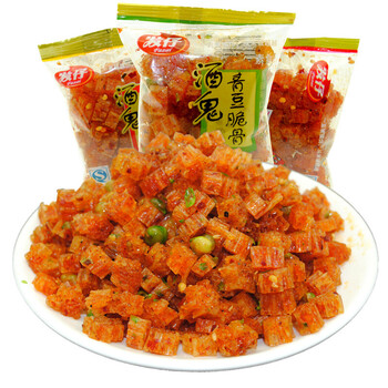 发仔辣条零食酒鬼 500g散装麻辣零食品 素牛肉粒一斤