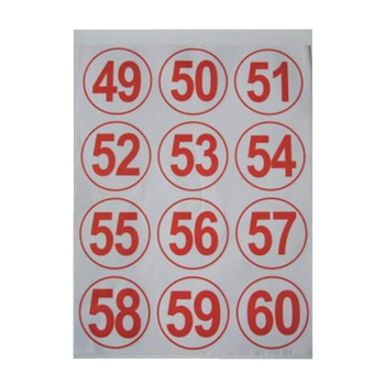 数字贴号码贴大号9cm数字不干胶贴网吧运动会活动顺序贴纸1100号4960