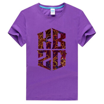 科比短袖t恤 kb20 styled logo kobe 紫色科比20-2 男m165左右