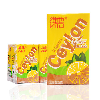 香港进口维他柠檬茶维他奶系列 港版 锡兰 柠檬茶250ml*6盒