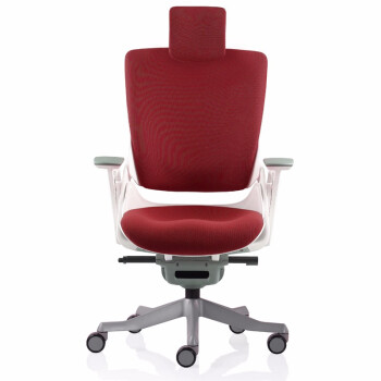 搜椅子（So Chair）人体工学椅办公椅子老板转椅电竞椅家用书房椅子网布电脑座椅 白框酒红色布绒