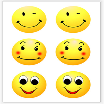 赠品勿拍不发货款式随机 笑脸贴纸